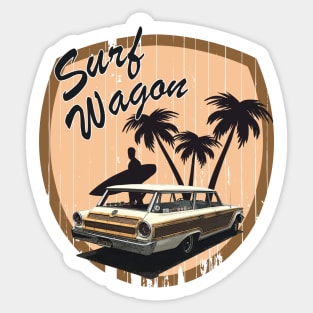 Surf Wagon Sticker